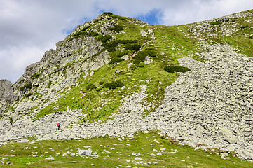 Image showing Summer hiking in the mountains.