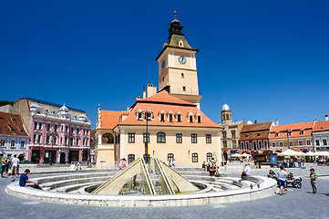 Image showing The old town hall and the council square, Brasov