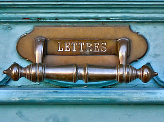 Image showing french letter box