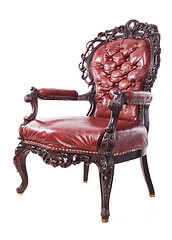 Image showing Classic leather luxury big boss chair