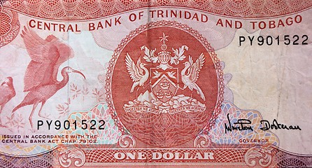 Image showing Trinidad and Tobago dollar note