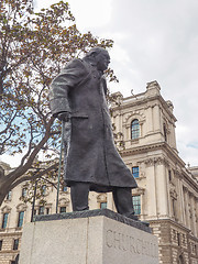 Image showing Churchill statue in London