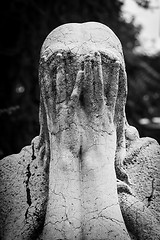 Image showing Old Cemetery statue