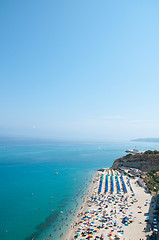 Image showing Top view of the church located on the island of Tropea, Calabria