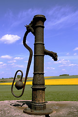 Image showing Vintage water pump