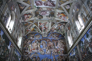 Image showing Sistine Chapel interior