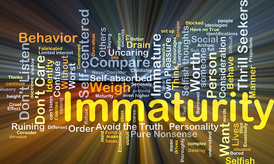 Image showing Immaturity background concept glowing