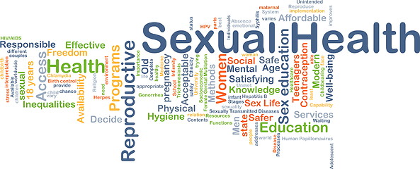 Image showing Sexual health background concept
