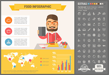 Image showing Education flat design Infographic Template