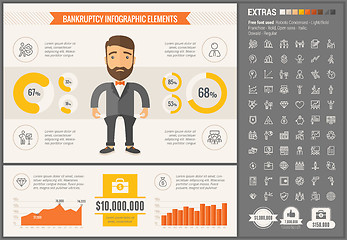 Image showing Business flat design Infographic Template