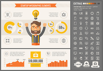 Image showing Start Up flat design Infographic Template