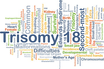 Image showing Trisomy 18 background concept