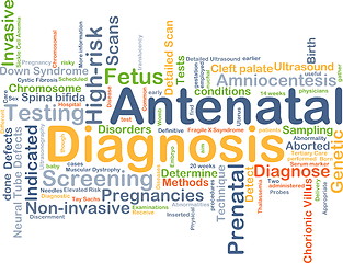 Image showing Antenatal diagnosis background concept