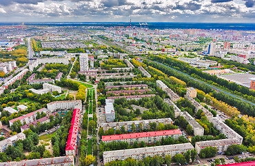 Image showing Residential large-panel houses. Tyumen. Russia