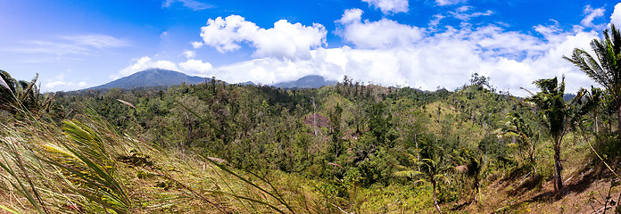 Image showing Indonesian landscape with volcano