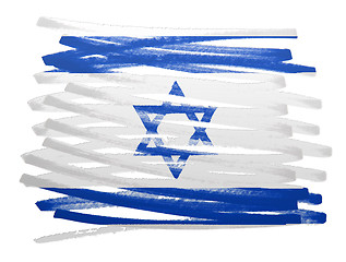 Image showing Flag illustration - Israel