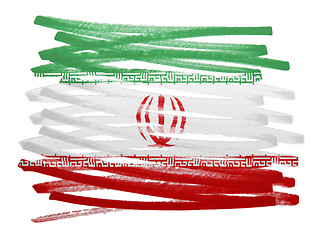 Image showing Flag illustration - Iran