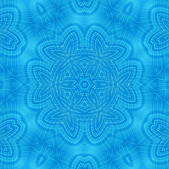 Image showing Abstract concentric blue pattern