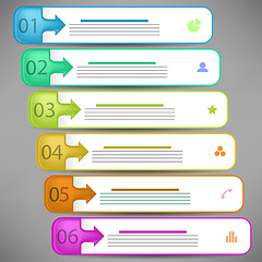 Image showing Modern  Infographics Banners