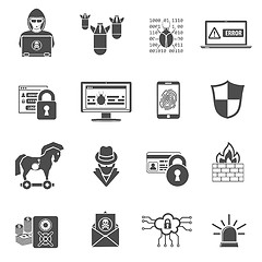 Image showing Internet Security Icon Set