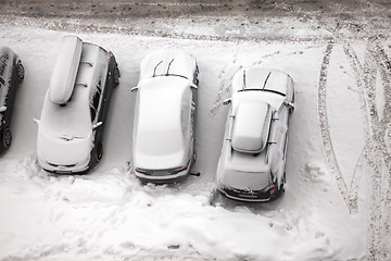 Image showing Winter parking