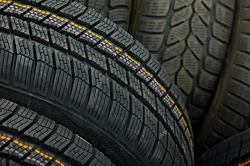 Image showing Tyres closeup