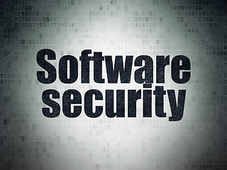 Image showing Privacy concept: Software Security on Digital Paper background