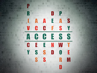 Image showing Security concept: word Access in solving Crossword Puzzle