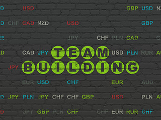 Image showing Business concept: Team Building on wall background