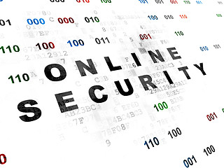 Image showing Security concept: Online Security on Digital background