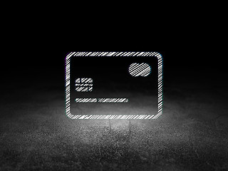 Image showing Business concept: Credit Card in grunge dark room