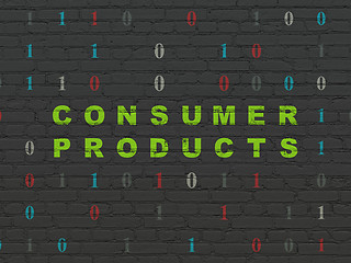 Image showing Business concept: Consumer Products on wall background