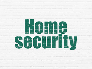 Image showing Privacy concept: Home Security on wall background