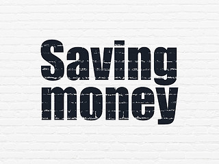 Image showing Finance concept: Saving Money on wall background
