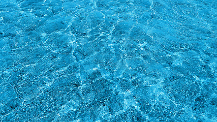 Image showing Shining blue water ripple background