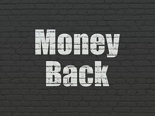 Image showing Finance concept: Money Back on wall background