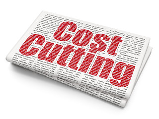 Image showing Finance concept: Cost Cutting on Newspaper background