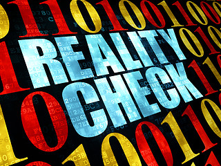 Image showing Finance concept: Reality Check on Digital background