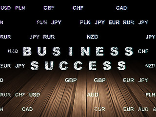 Image showing Business concept: Business Success in grunge dark room