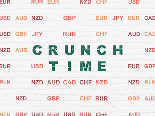 Image showing Finance concept: Crunch Time on wall background