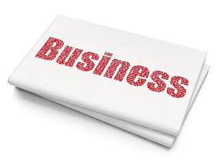 Image showing Business concept: Business on Blank Newspaper background