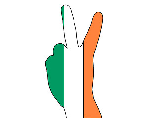 Image showing Ireland hand signal