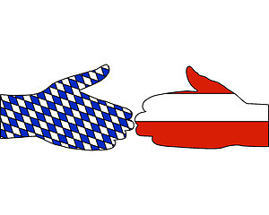 Image showing International handshake