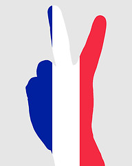 Image showing French hand signal