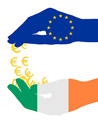 Image showing European financial aid for Ireland