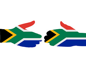 Image showing South African handshake