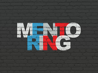 Image showing Education concept: Mentoring on wall background