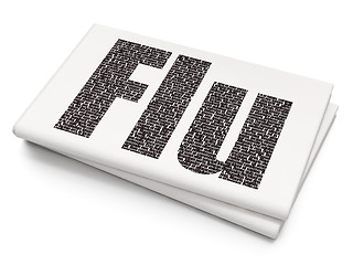 Image showing Healthcare concept: Flu on Blank Newspaper background
