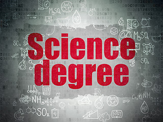 Image showing Science concept: Science Degree on Digital Paper background