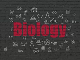 Image showing Science concept: Biology on wall background